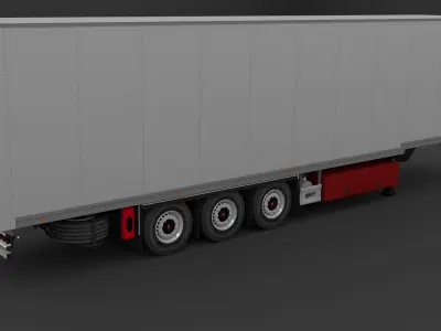 Talson Textile Trailer Low-poly 3D model