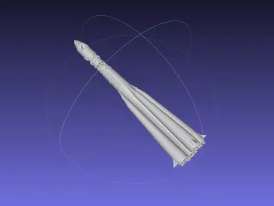 Vostok K Rocket Model 3D print model
