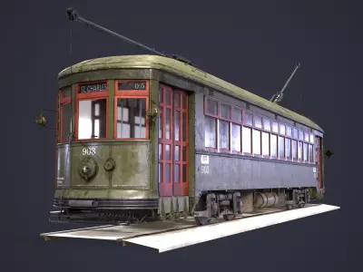 New Orleans Streetcar 3D model