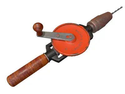Manual Hand Drill Machine 3D model