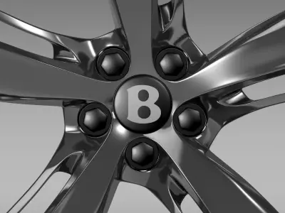 Bentley Continental GT Speed 2015 rim 3D model