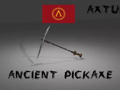 Ancient Pickaxe 3D model
