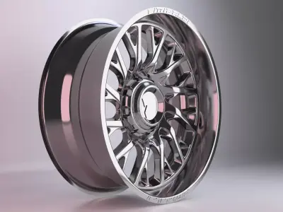 Fittipaldi FA08 Wheels 3D model