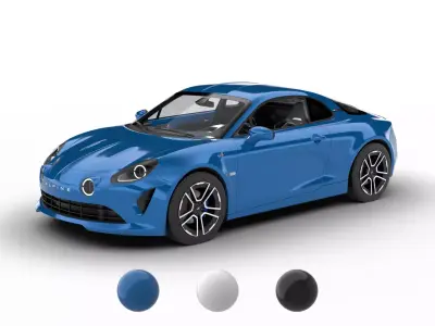 Alpine A110 2018 3d model 3D model