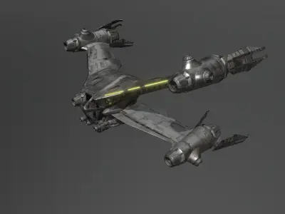 13Starfury spaceship Free 3D model
