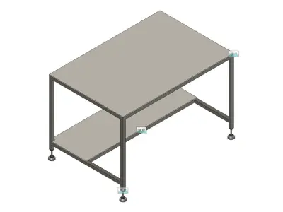 Desk with foodrest 1 Low-poly 3D model purchase