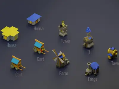 Human base Low-poly 3D model