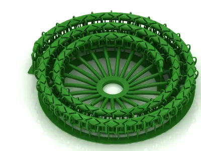 2 SIZE  Top Sold Fancy Italian Chain 3D Model 3D Model Pack