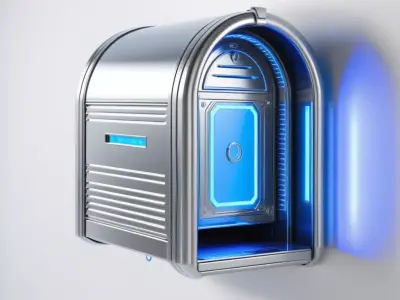 SciFi Wall Receptacle Neon 3D model