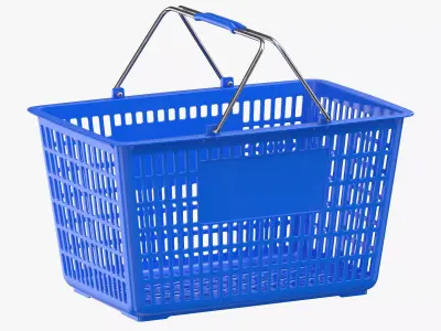 Plastic Shopping Crate 01 3D model