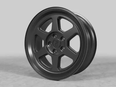 Black Rhino Wheels Rumble Rims 3D model 3D model