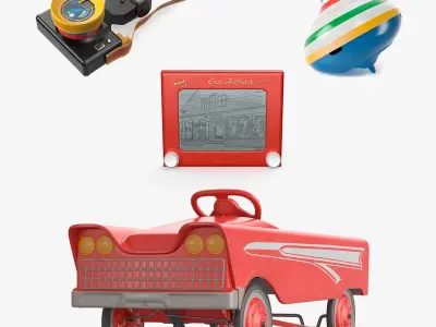 Vintage Toys Collection 2 3D model