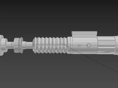 Obi-wan Kenobi Lightsaber ROTR Free low-poly 3D model