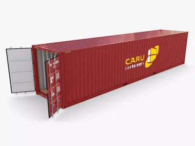 40ft Shipping Container Caru v2 3D model