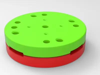 Mold for diecast truck tire 2 Scale 1 to 25 3D print model