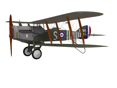 bristol f2b fighter 3D model purchase