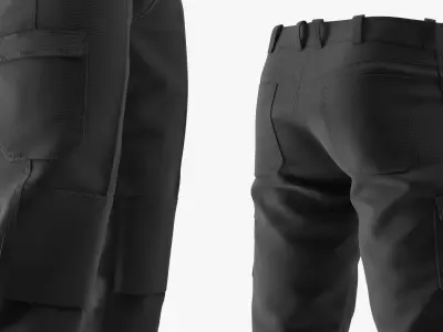 Bulwark iQ Series Men Lightweight FR Pant 3D model
