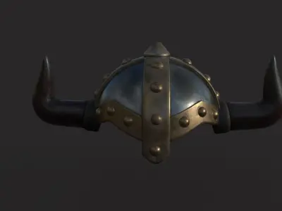 Viking Helmet Free 3D model