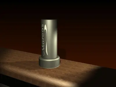 Rotating Ad Cylinder Free 3D model