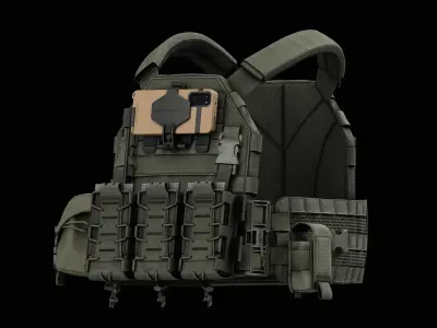 TYR Tactical PICO DSX Assaulter Plate Carrier V2 Low-poly 3D model
