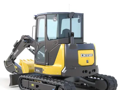Mini Excavator Deere 50G 3D model