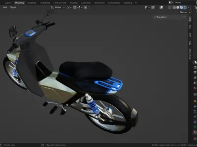 electric scooter 3d model  3D model