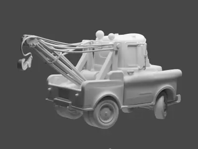 Stylized Tow Truck-Mater Inspired 3D Printable Model 3D print model