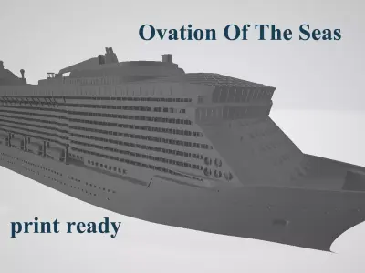 Ovation Of The Seas cruise ship 3D print model 3D print model