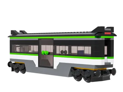 Lego Express Passenger Vagone 3D model