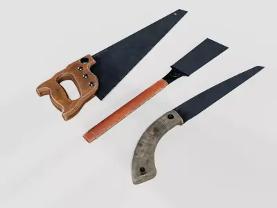 Wood saw 3D model