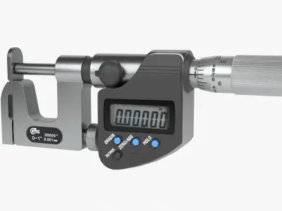 Micrometer Low-poly 3D model