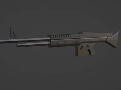 3d low poly guns Free low-poly 3D model