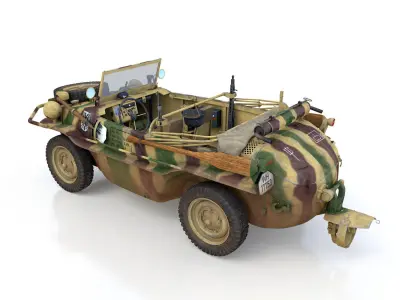 VW - Typ 166 - Schwimmwagen - 2 Panzer Division 3D model