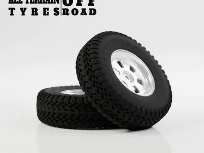 Destroyer Off Road Tyre 3D model