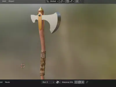ancient Egyptian axe 3D model