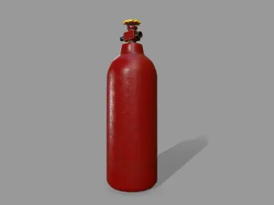 Propane Tank Low-poly 3D model 13