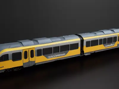 Shuttle Regional Train 3D print model