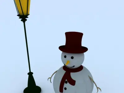 Snowman 3D model buy