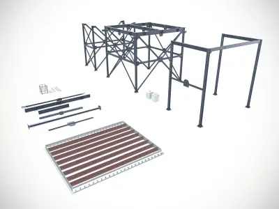 Construction Site Assets Low-poly 3D model purchase