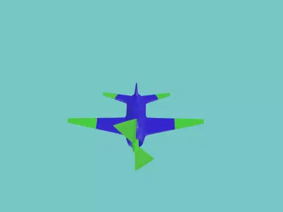  aircraft 3d model Free low-poly 3D model