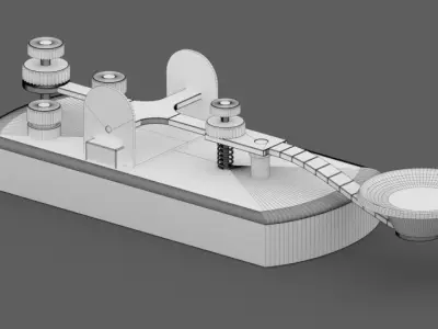 Morse Code Transmitter 3D model