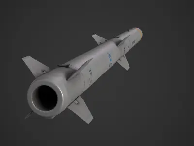 PL-15 AA Missile Low-poly 3D model