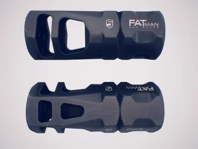 P5-FATMAN Muzzle Break Low-poly 3D model