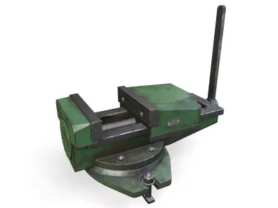 Milling Vise Low-poly 3D model