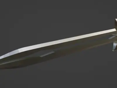 Fantasy Dagger Low-poly 3D model shop