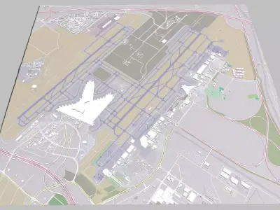 Abu Dhabi International Airport  3D model