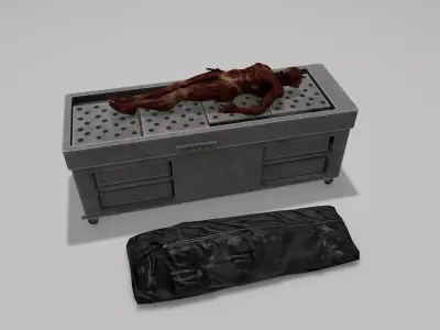 Autopsy Body Low-poly 3D model