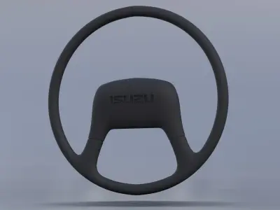 Isuzu ELF NKR 71 NMR 71 Steering Wheels Free low-poly 3D model