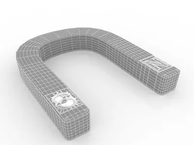 Horseshoe Magnet Clip Art 3D model
