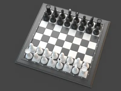 Chess Set 3D model order